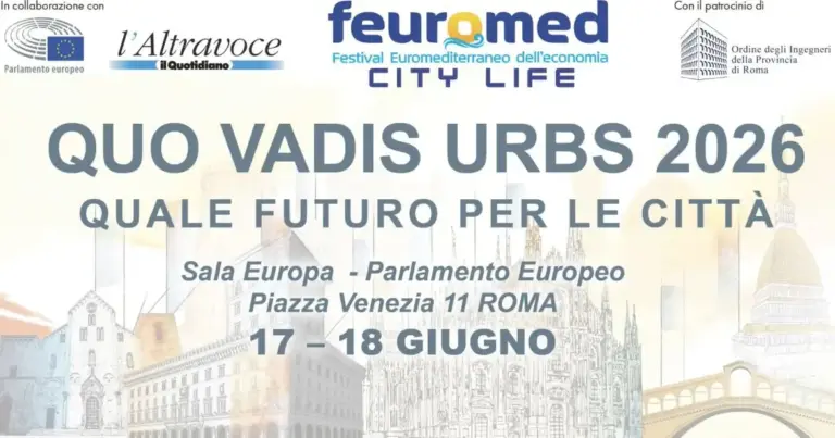 “Quo Vadis: Urbs 2026”, a Roma il summit sul futuro delle città