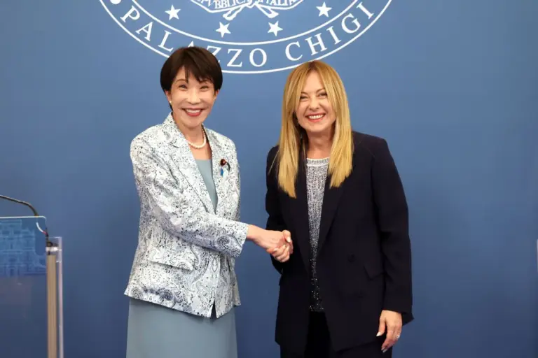 Meloni incontra Takaichi a Roma: “Straordinaria sintonia tra Italia e Giappone