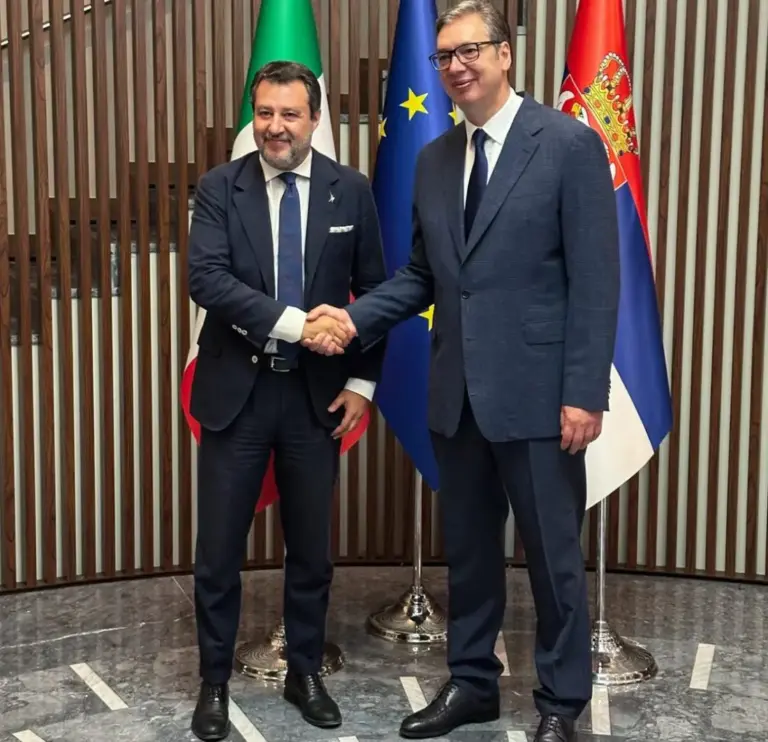 Salvini incontra il presidente della Serbia Vucic, focus su cooperazione e allargamento Ue