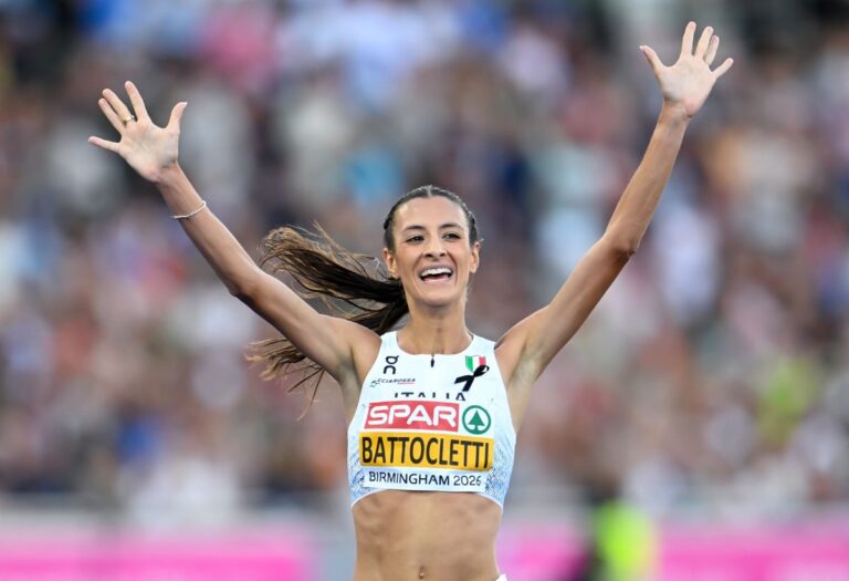Battocletti regina europea del mezzofondo, oro anche nei 10