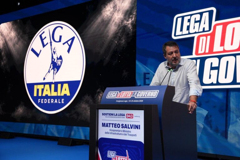 Matteo Salvini riconfermato segretario della Lega